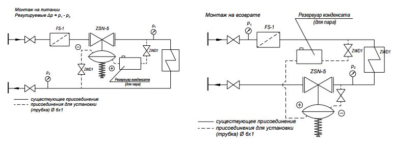 Реле давления на схеме