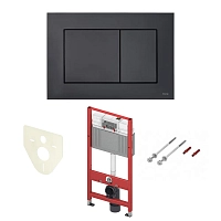 Инсталляция Tece Base 2.0 для унитаза, Now черная матовая, K440407