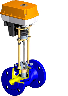 Клапан регулирующий TRV DN80 Kvs 100 с терморегулирующим приводом 3х 220В Клапан регулирующий TRV DN80 Kvs 100 с терморегулирующим приводом 3х 220В фото - 3