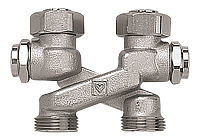 Перекрестие Herz Х-образное с запорными вентилями G3/4, 340434 фото - astuniqueidentifier