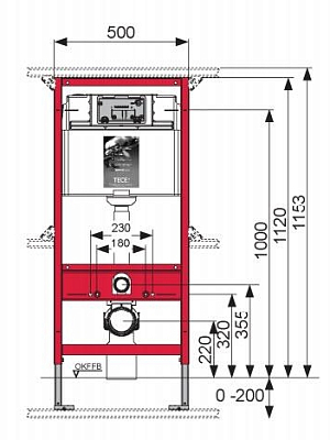 Инсталляция Tece Base 2.0 для унитаза, Ambia хром, 9400405 Инсталляция Tece Base 2.0 для унитаза, Ambia хром, 9400405 фото - 2