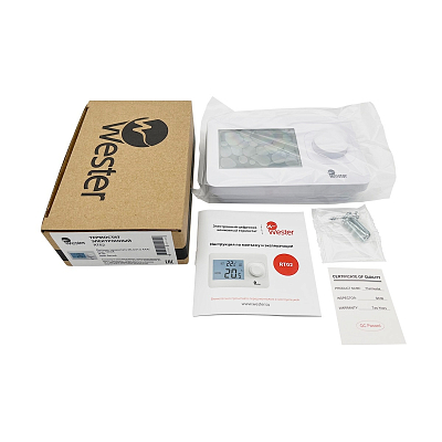 Термостат элетктронный цифровой комнатный Wester RT02 фото - 3