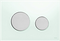 Панель смыва TECEloop зеленое стекло, клавиши хром матовый, 9240652