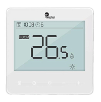 Термостат электронный программируемый Wester RT66PW белый