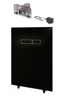 Сенсорная панель смыва TECElux черное стекло, 9650003 фото - 1