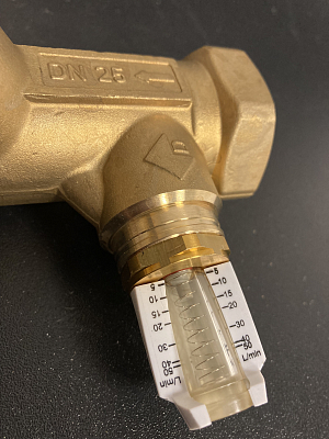 Вентиль балансировочный Watts WattFlow BP с расходомером DN25 5-50 л ...