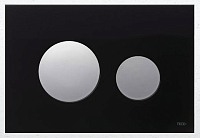 Панель смыва TECEloop черное стекло, клавиши хром глянцевый, 9240656