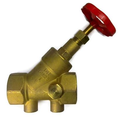 Вентиль запорный Herz Штремакс-А DN25, со сливом, 411513 фото - 1