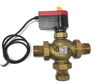 Клапан регулирующий 2/3х седельный Herz DN40 с приводом 220В, 3х фото - astuniqueidentifier