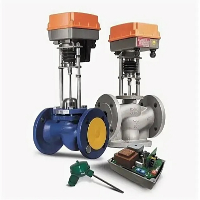 Клапан регулирующий TRV DN80 Kvs 100 с терморегулирующим приводом 3х 220В Клапан регулирующий TRV DN80 Kvs 100 с терморегулирующим приводом 3х 220В фото - 2