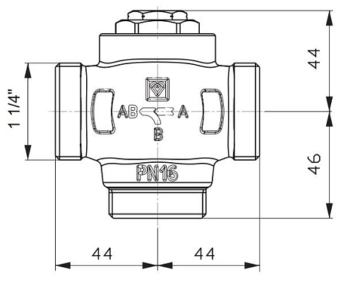 1" Клапан антиконденсат Herz Teplomix 61C байпас DN25 1" Клапан антиконденсат Herz Teplomix 61C байпас DN25 фото - 2