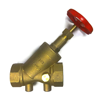 Вентиль запорный Herz Штремакс-А DN40, со сливом, 411515