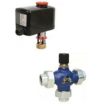 Клапан регулирующий 3х-ходовой Broen M3F-SFL DN32 kvs 16 с приводом 220В