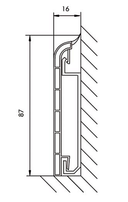Держатель фальш-плинтуса D22, 155 фото - 2