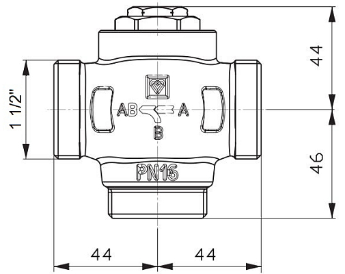 1 1/4" Клапан антиконденсат Herz Teplomix 61C байпас DN32 1 1/4" Клапан антиконденсат Herz Teplomix 61C байпас DN32 фото - 2