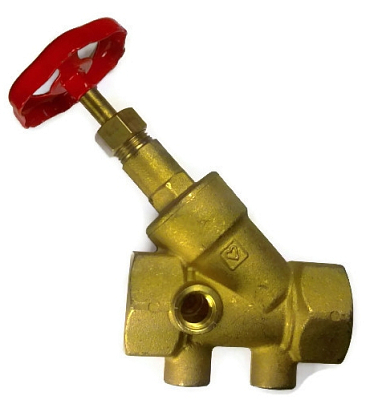 Вентиль запорный Herz Штремакс-А DN25, со сливом, 411513 фото - 2