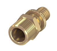 Ниппель Tece с наружной резьбой 20-1/2 латунь, 765503