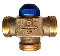 Клапан 3х ходовой разделительный Herz CALIS-TS-RD DN15 резьба 3/4", 776138